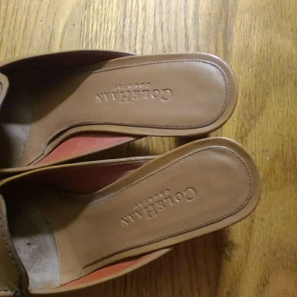 cole haan leather mules